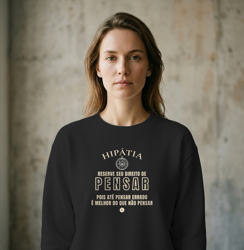 Camiseta Tipográfica Hipátia | Direito de Pensar - Imagem 2