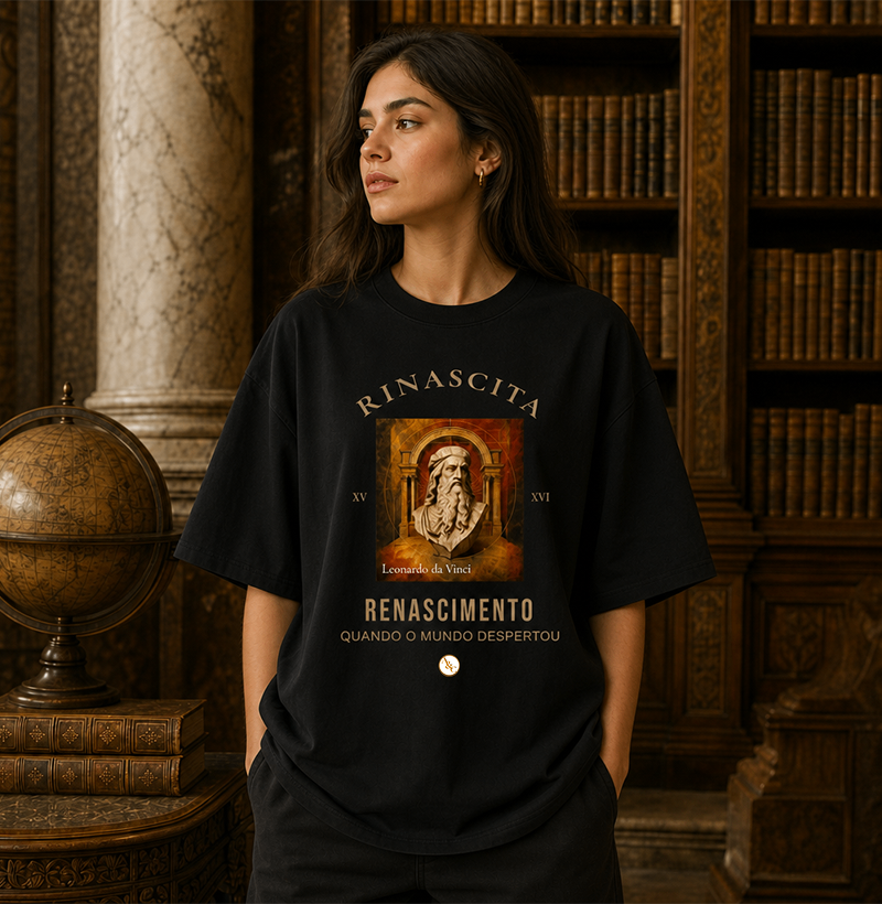 Camiseta Rinascita — O Renascer do Pensamento (Arte & Compor) - Imagem 3