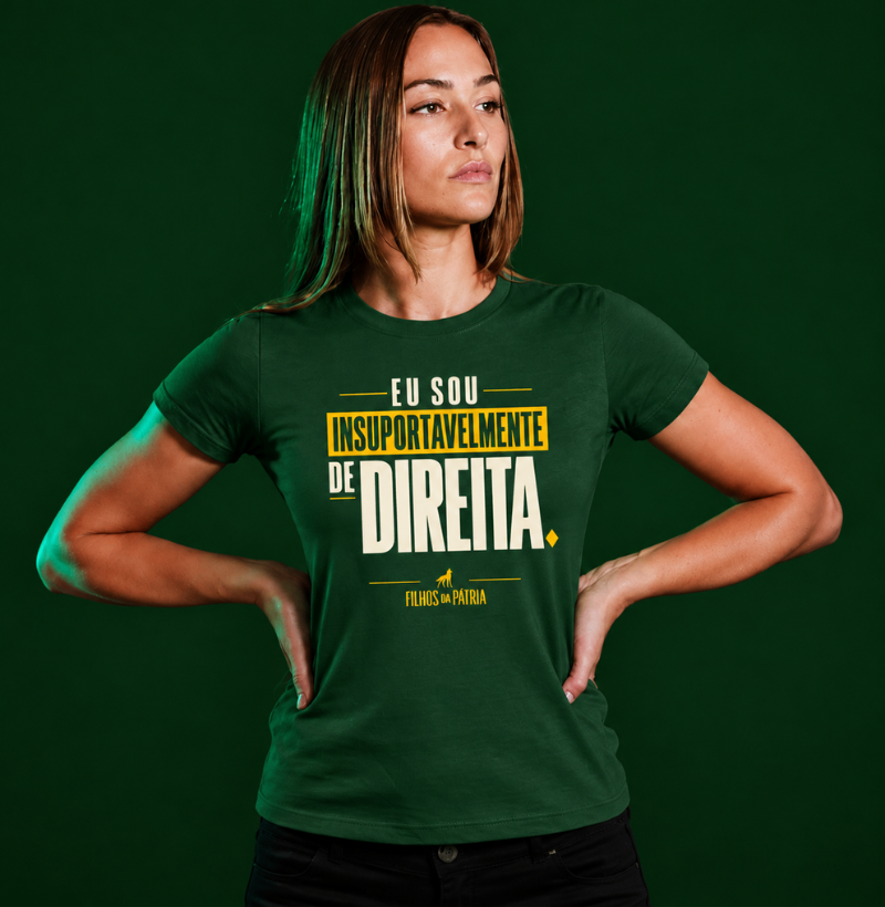 Camiseta Eu Sou Insuportavelmente de Direita - Imagem 2