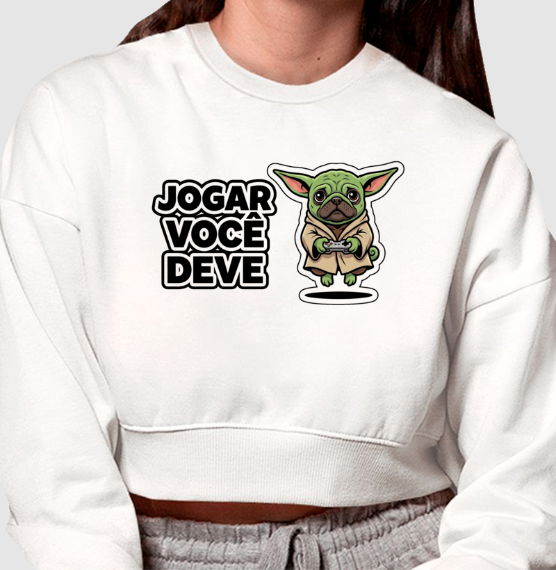 Cropped Moletom Mestre Pug - Imagem 2