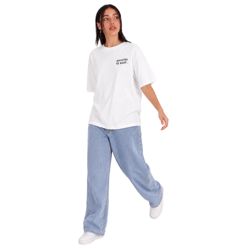 ADDICTED TO BASS — Camiseta Oversized - Imagem 4