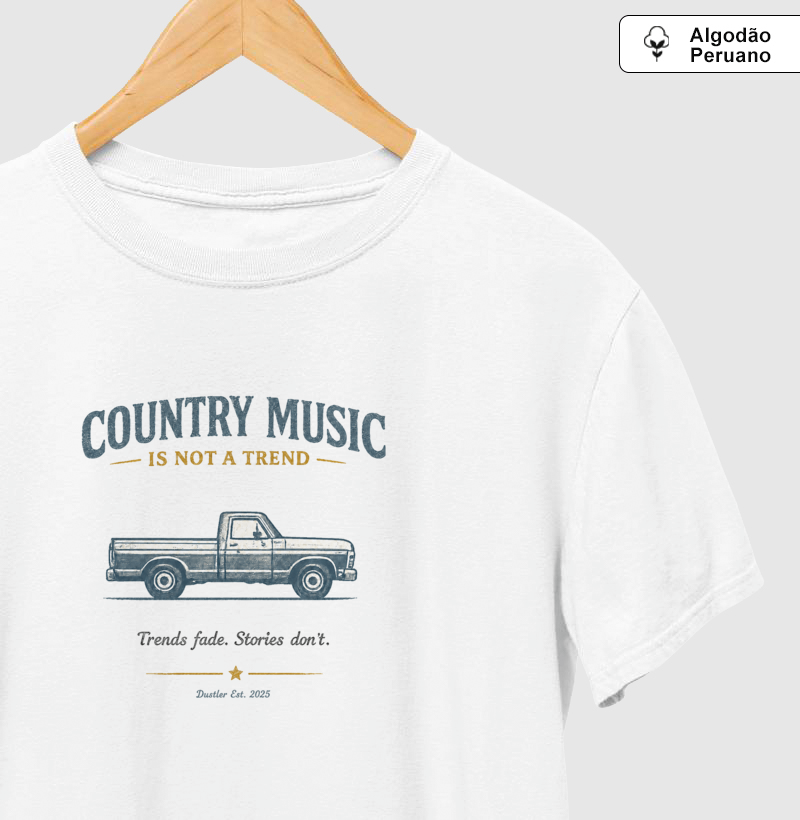 Camiseta Masculina Country Music Is Not A Trend | Dustler South Co. - Imagem 2