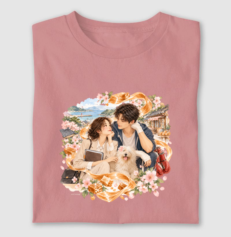Entre Caramelo e Memórias | Camiseta Dorameira em Aquarela - Imagem 4