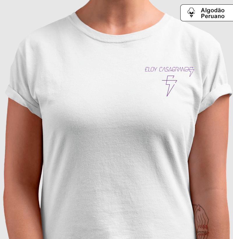 Camiseta Algodão Peruano Oficial Eloy Casagrande #04 - Branca Manga Curta - Imagem 2