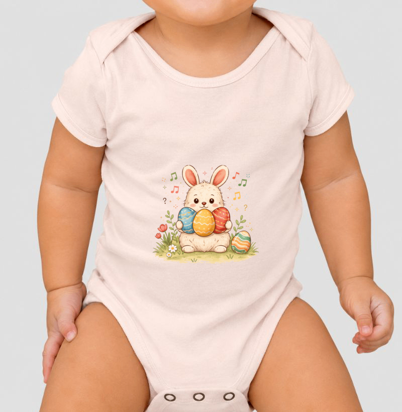 Body Infantil Coelhinho da Páscoa - Imagem 3