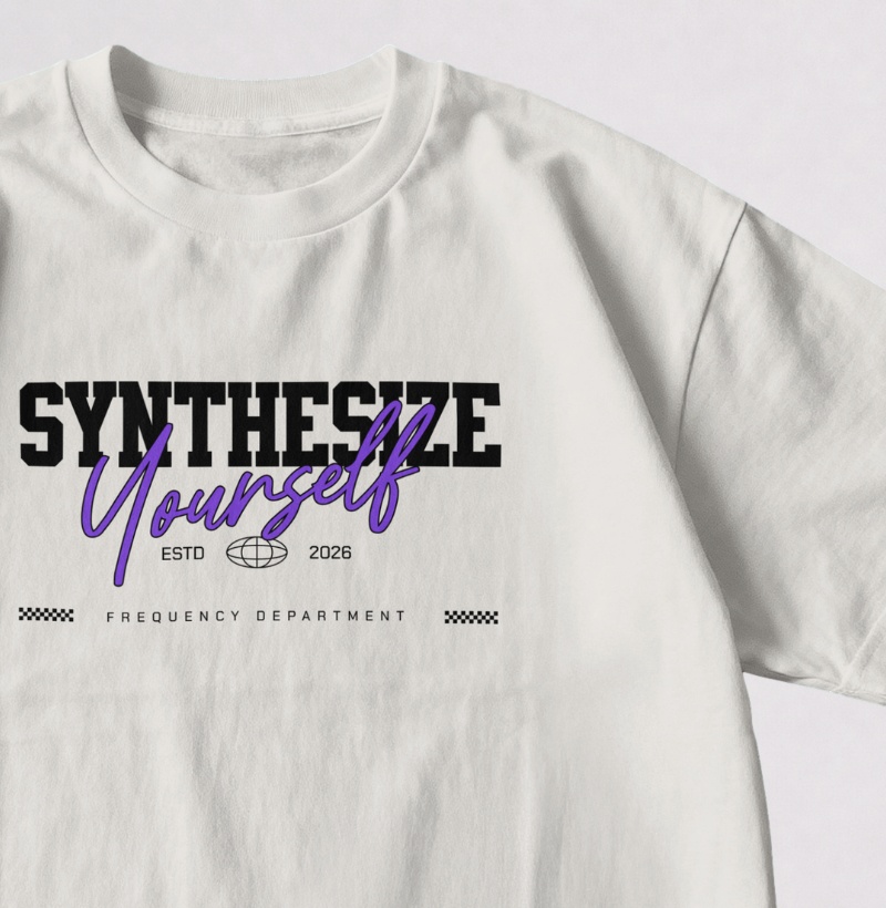 SYNTHESIZE YOURSELF — Camiseta Oversized - Imagem 2