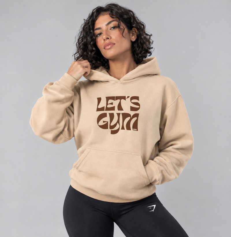 Hoodie Moletom LET'S GYM – TRN | Moletom Fitness com Capuz Premium para Academia - Imagem 3