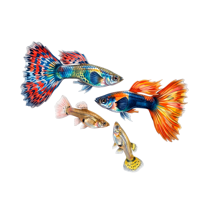 Peixes - Mini - Guppy - Infantil - Imagem 2
