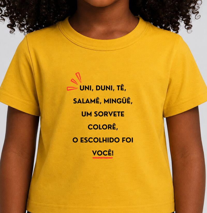Camiseta Infantil Uni, Duni, Tê - Imagem 4