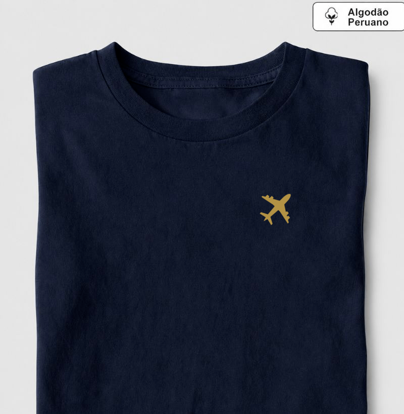 Viajante Minimalista Premium - avião amarelo ouro - Imagem 2
