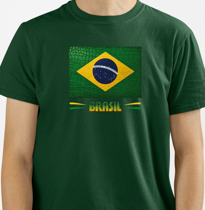 Camiseta Bandeira do BR estilizada (Masculina e Feminina) - Imagem 2