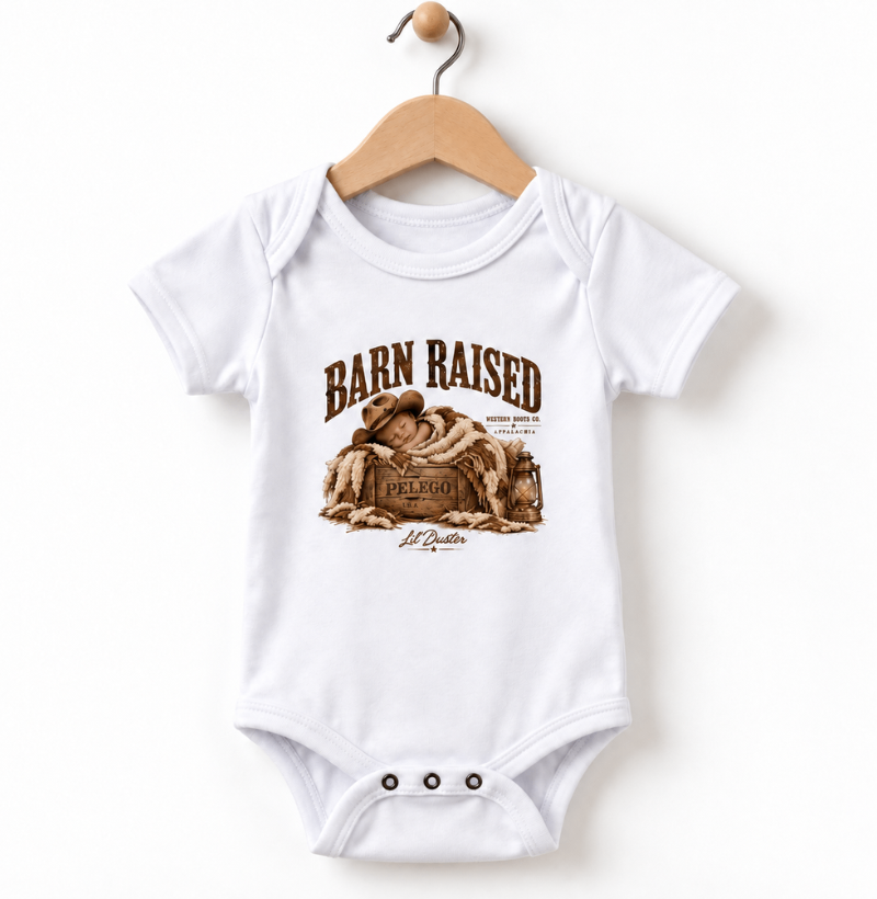 Body Bebê Unissex Barn Raised – Lil’ Dustler Country 100% Algodão - Imagem 2