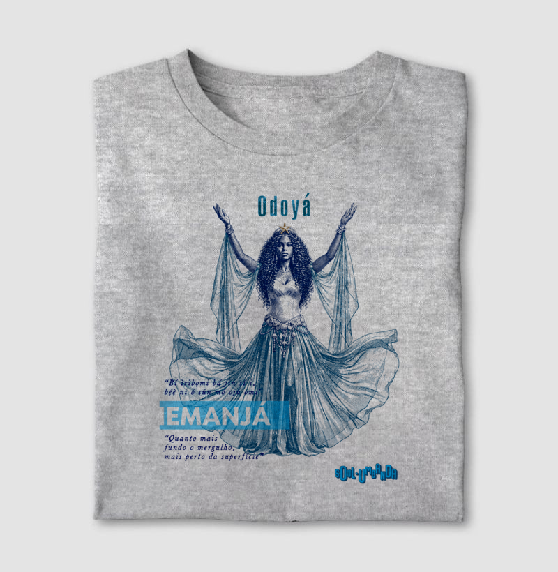 camiseta IEMANJÁ  iorubá masculina - Imagem 2