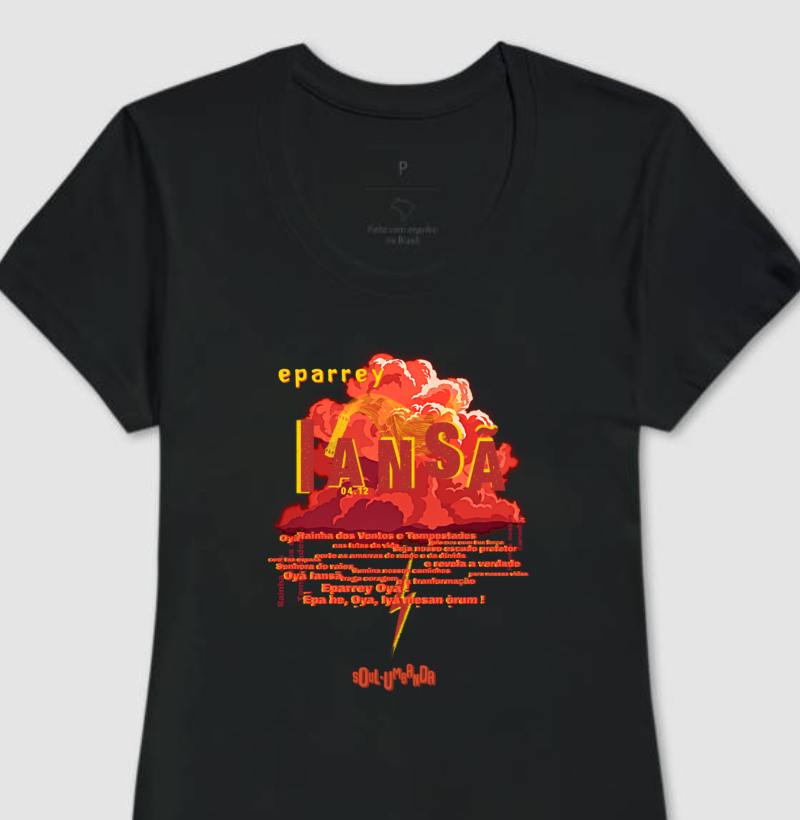 camiseta IANSÃ oração feminina - Imagem 2