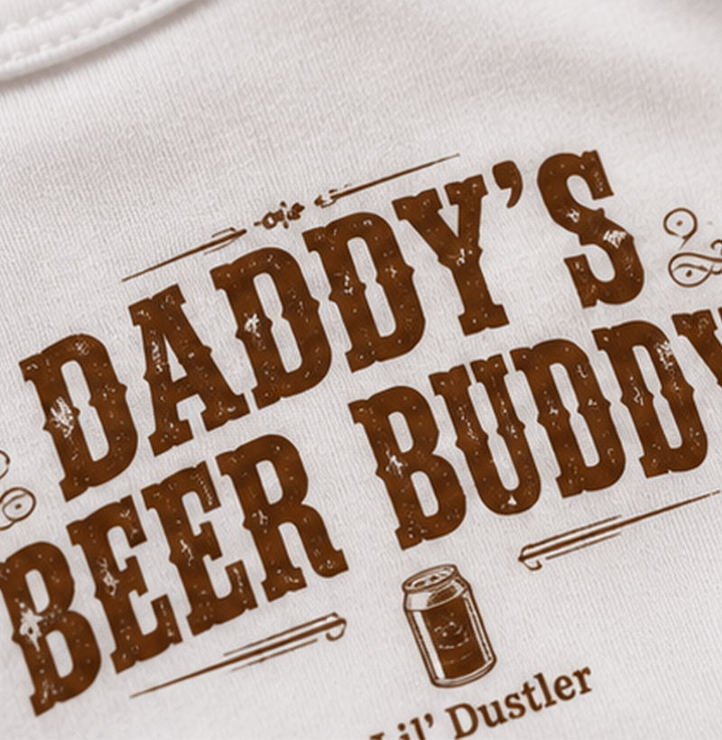 Country Daddy’s Beer Buddy Lil’ Dustler 100% Algodão - Imagem 3