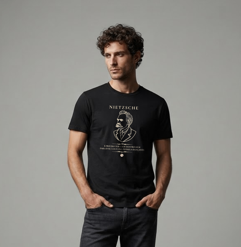 Camiseta Dançar no Abismo - Friedrich Nietzsche | Filosofia & Atitude - Imagem 3