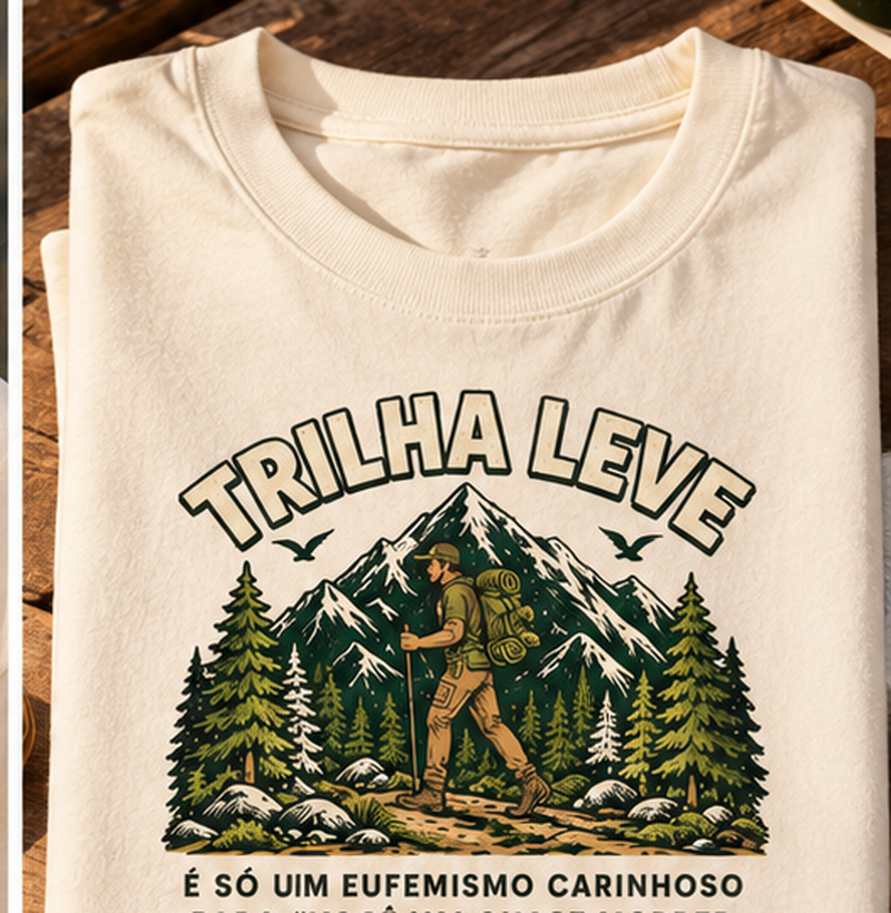 Camiseta Oversized | Unissex |  Trilha Leve - Imagem 3