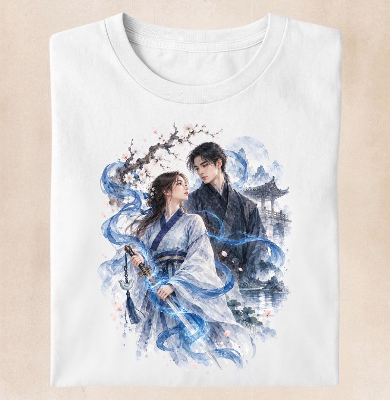 Camiseta Premium Dorama Espírito Azul | Espada, Magia e Romance - Entre Almas e Destinos - Imagem 2