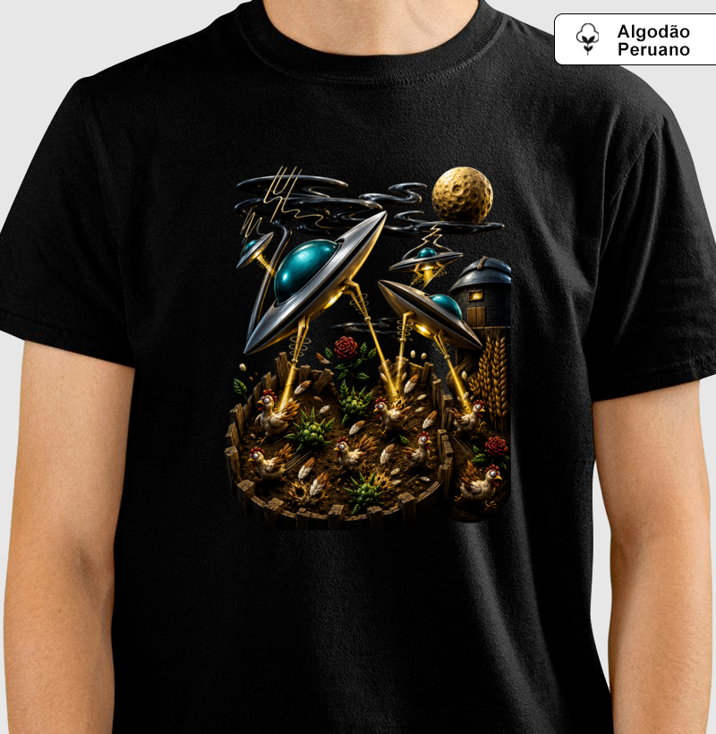 Camiseta Algodão Atack Alien - Imagem 4