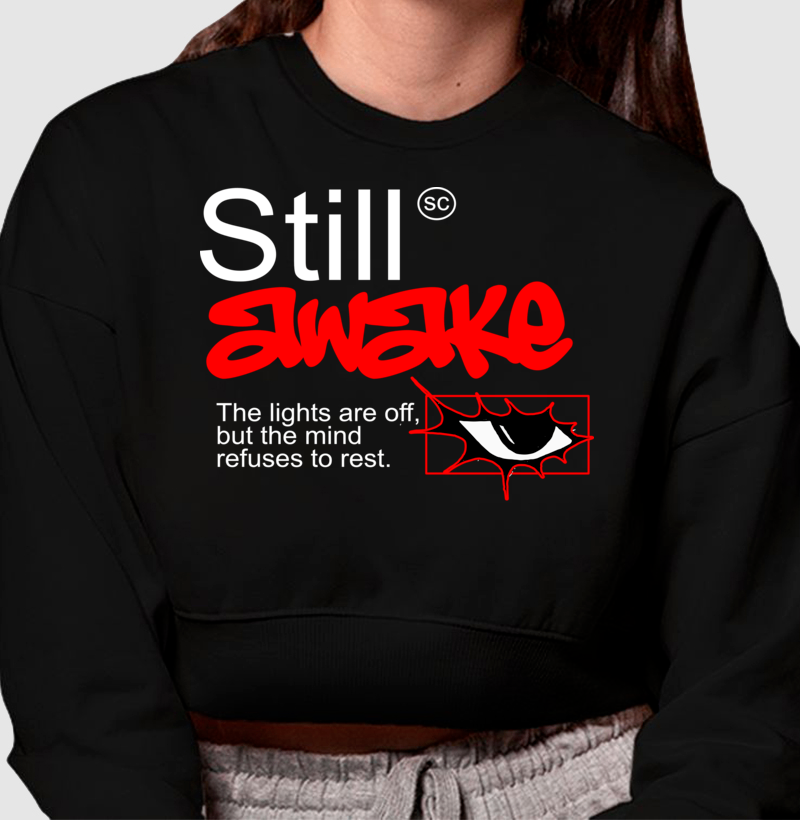 Cropped Moletom - STILL AWAKE - Imagem 2