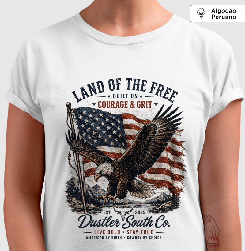 Baby Look Country Land of the Free - Imagem 2