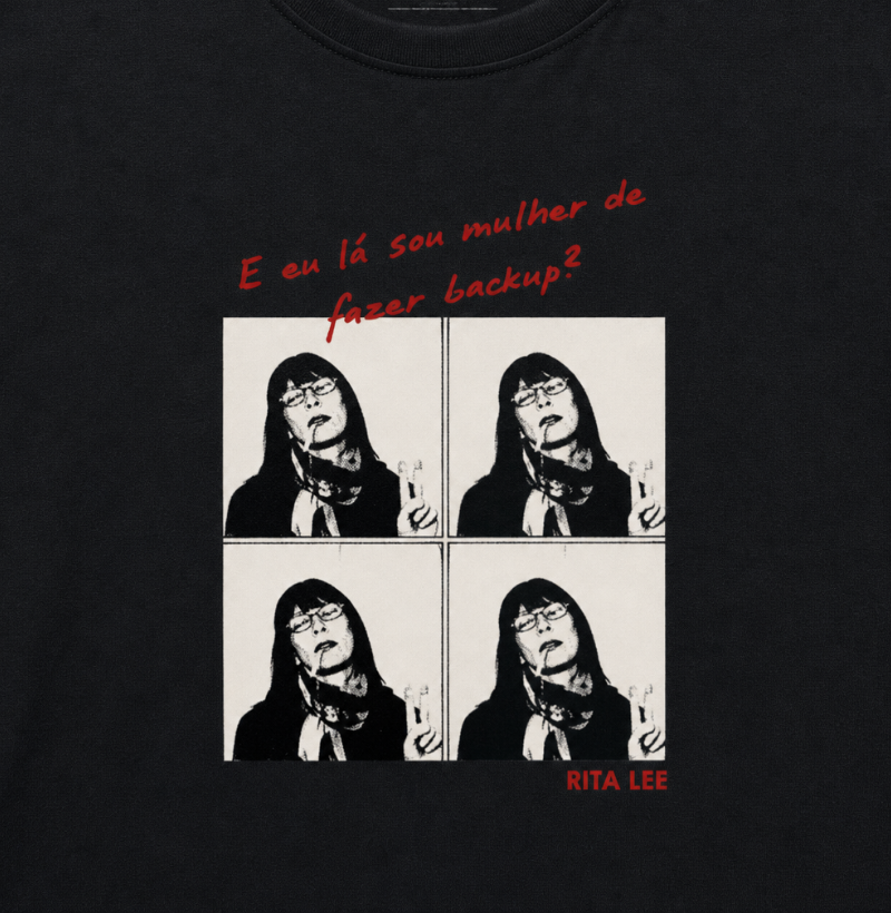 Camiseta Feminina Eu Lá Sou Mulher de Fazer Backup Frase Engraçada Pop Art Estampa Unissex - Imagem 3