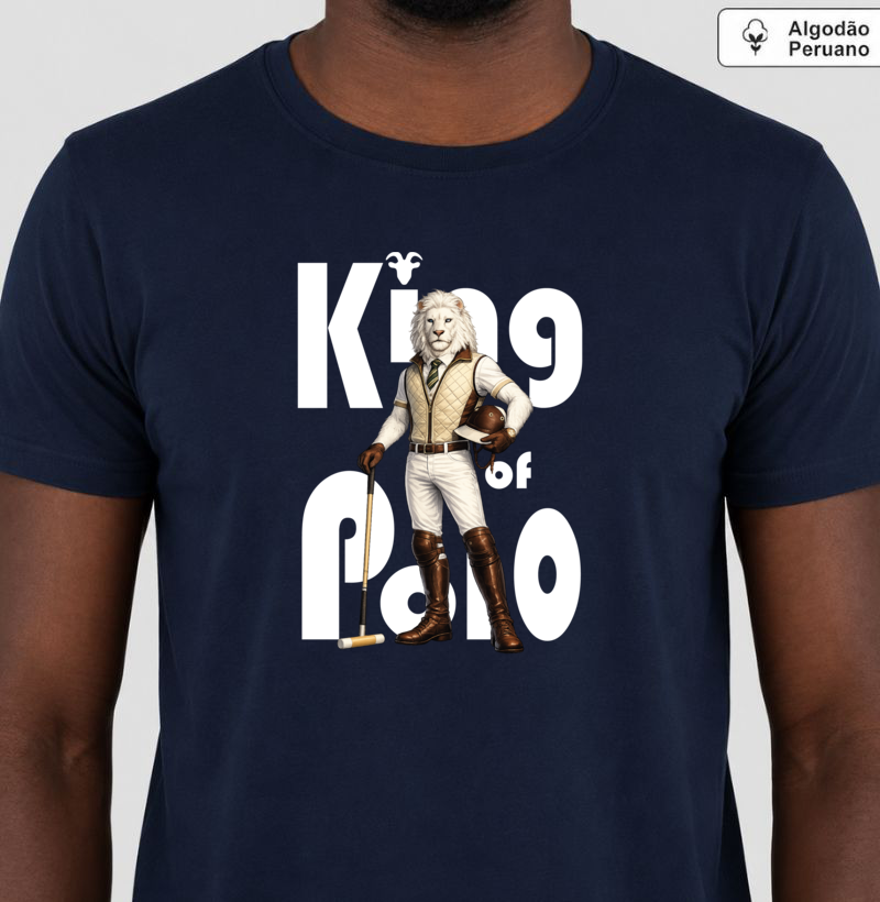 Camiseta King of Polo - Leão Branco - Imagem 2