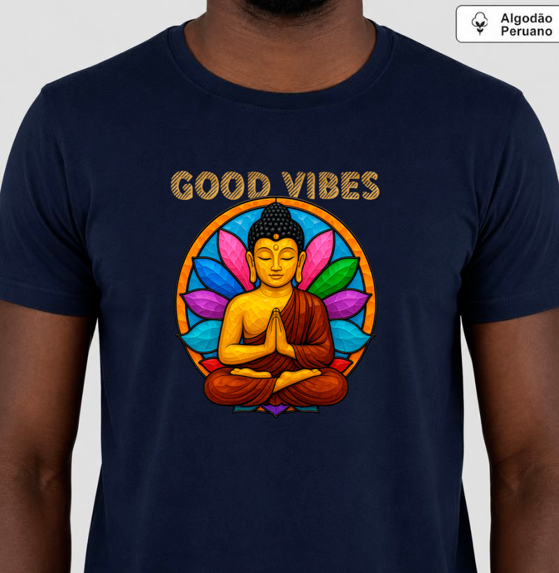 Good Vibes • Buda Gautama (algodão peruano) - Imagem 3