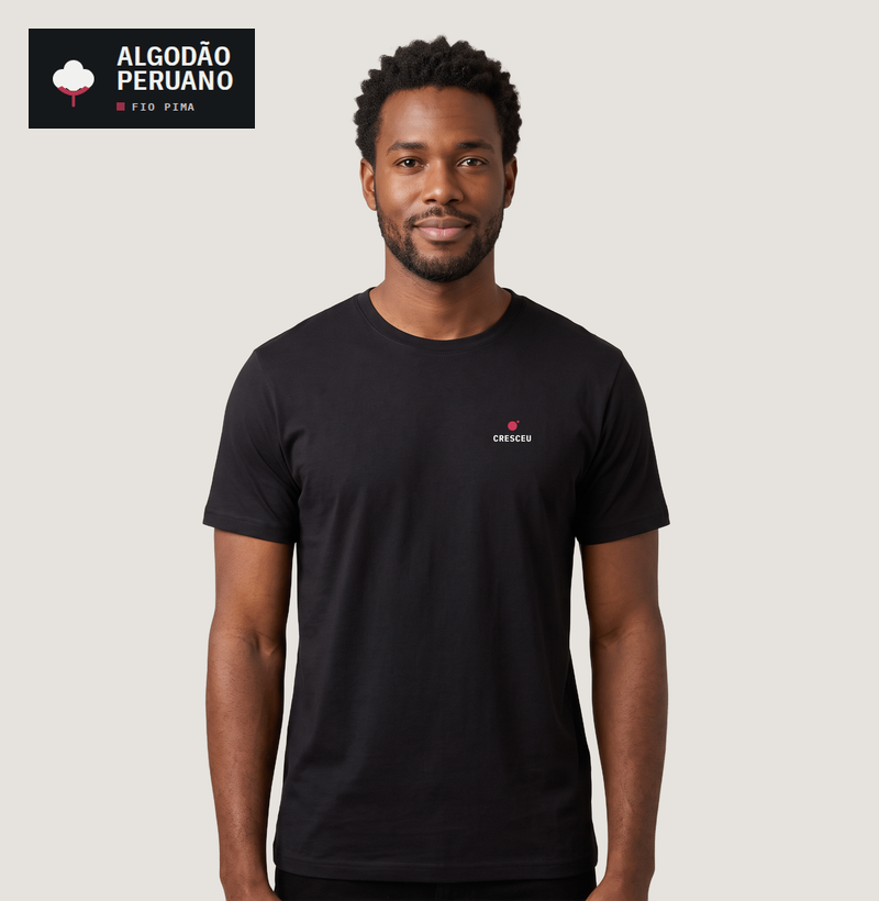 Camiseta Pima Masculina Cresceu - Imagem 2