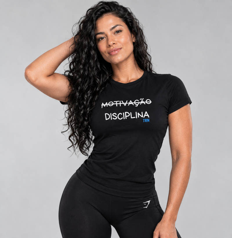 Camiseta DISCIPLINA - TRN | Camiseta Fitness em Algodão Peruano Premium | TRENO - Imagem 2
