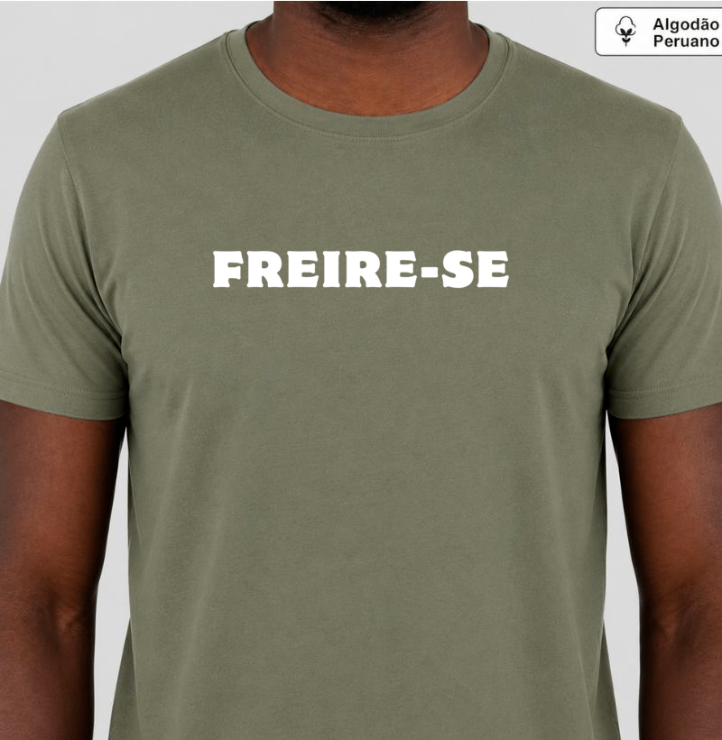 Camiseta Algodão Peruano Freire-se - Letras Brancas - Imagem 2