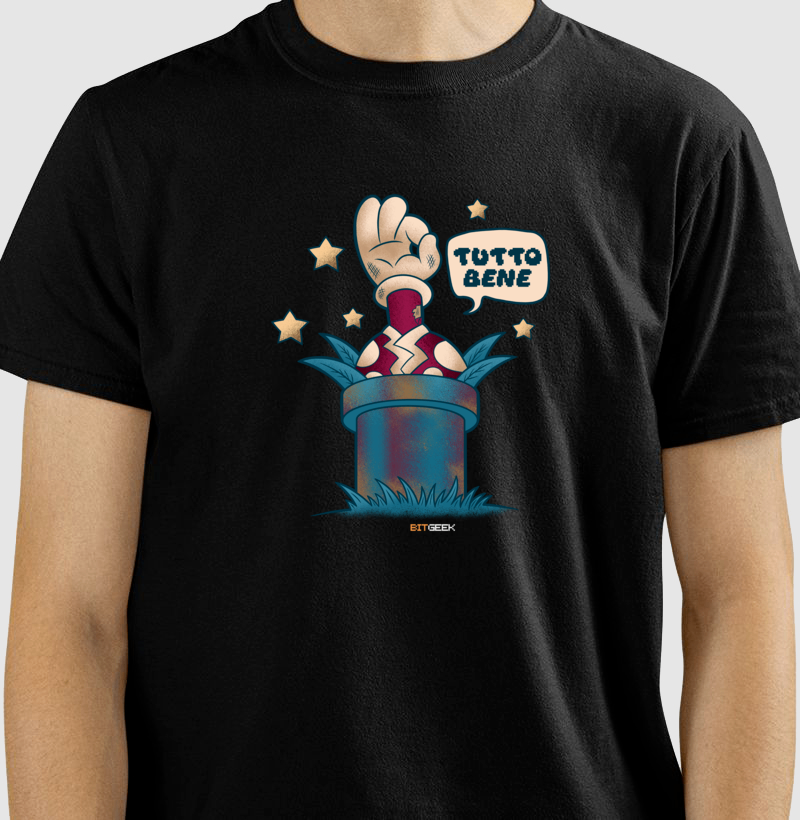 Camiseta Tutto Bene Retro Gamer Parody - Imagem 2