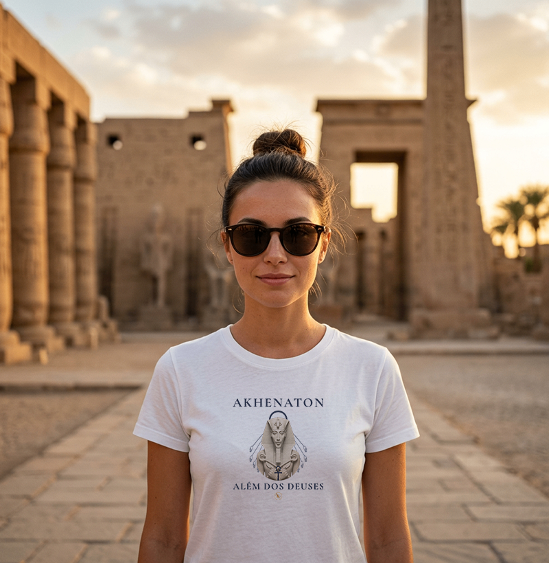 Camiseta Akhenaton Além dos Deuses – Filosofia Egípcia - Imagem 3