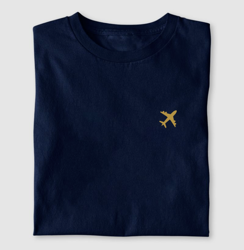 Viajante Minimalista - avião amarelo ouro - Imagem 3