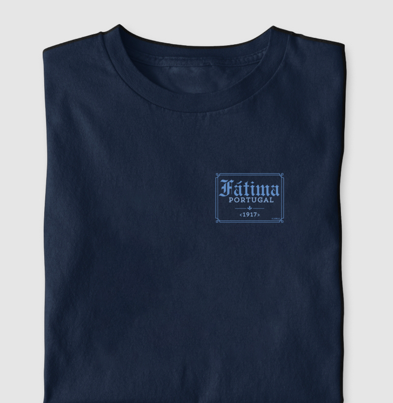 Camiseta Nossa Senhora de Fátima (logo azul claro) - Imagem 4