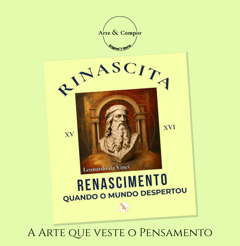 Camiseta Rinascita — O Renascer do Pensamento (Arte & Compor) - Imagem 3