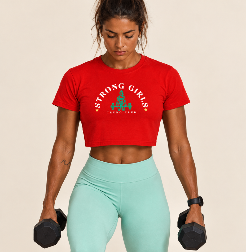 Cropped STRONG GIRLS TRENO CLUB | Cropped Fitness Feminino para Academia e CrossFit | - Imagem 3
