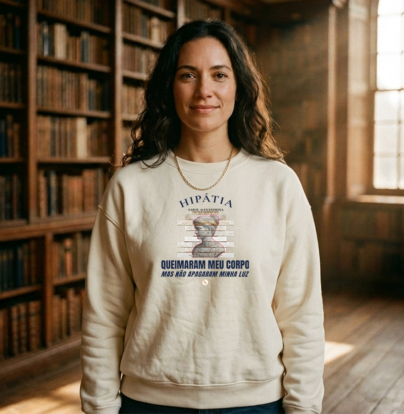  Camiseta Hipátia | Farol Alexandrina: Não Apagaram Minha Luz - Imagem 2