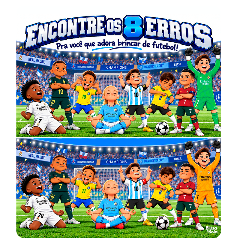 Jogo dos 8 Erros Craques da Bola - Kids - Imagem 3
