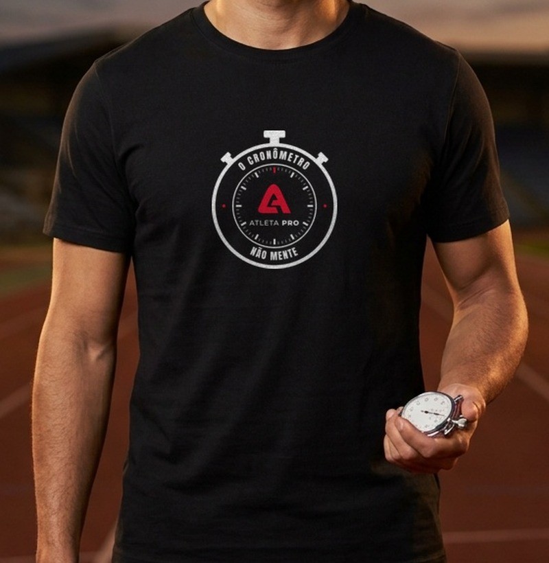 Camiseta O Cronômetro Não Mente - Atleta Pro - Imagem 2