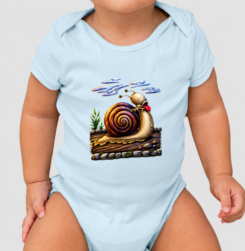 Body Infantil Caracol 3D - Imagem 3