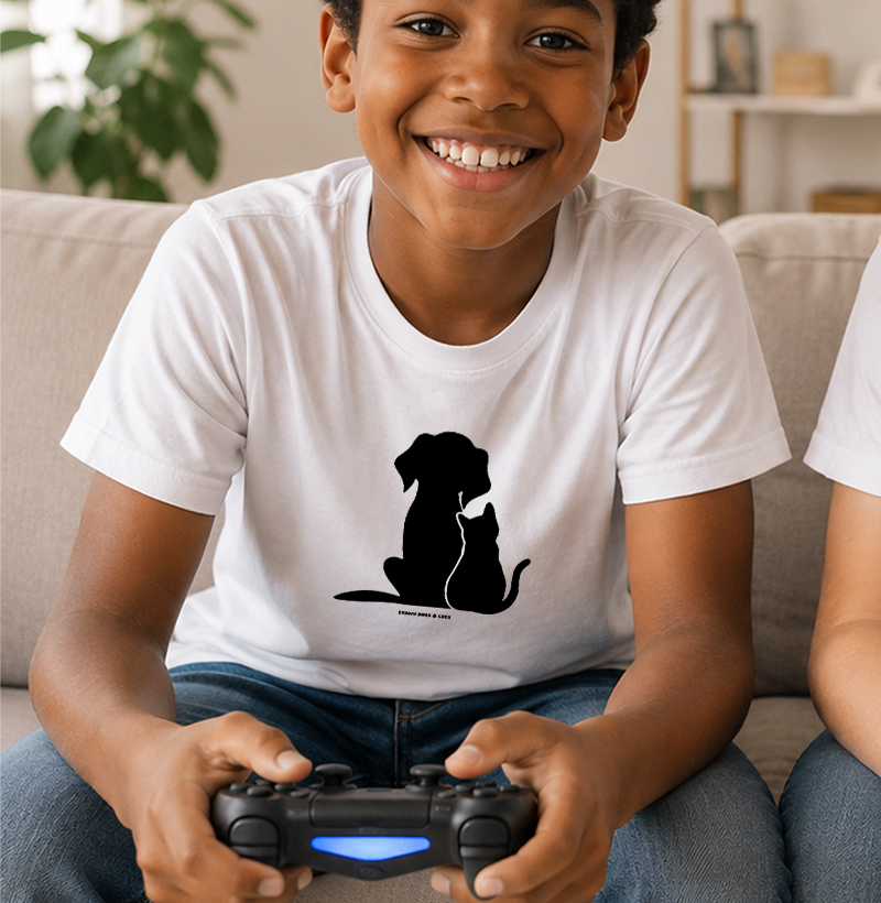 Silhuetas de cachorro e gato - Imagem 2