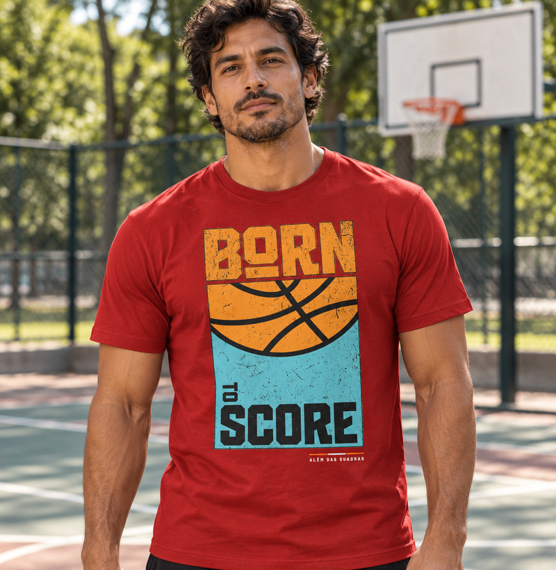 Camiseta Masculina de Basquete Born to Score - Imagem 4