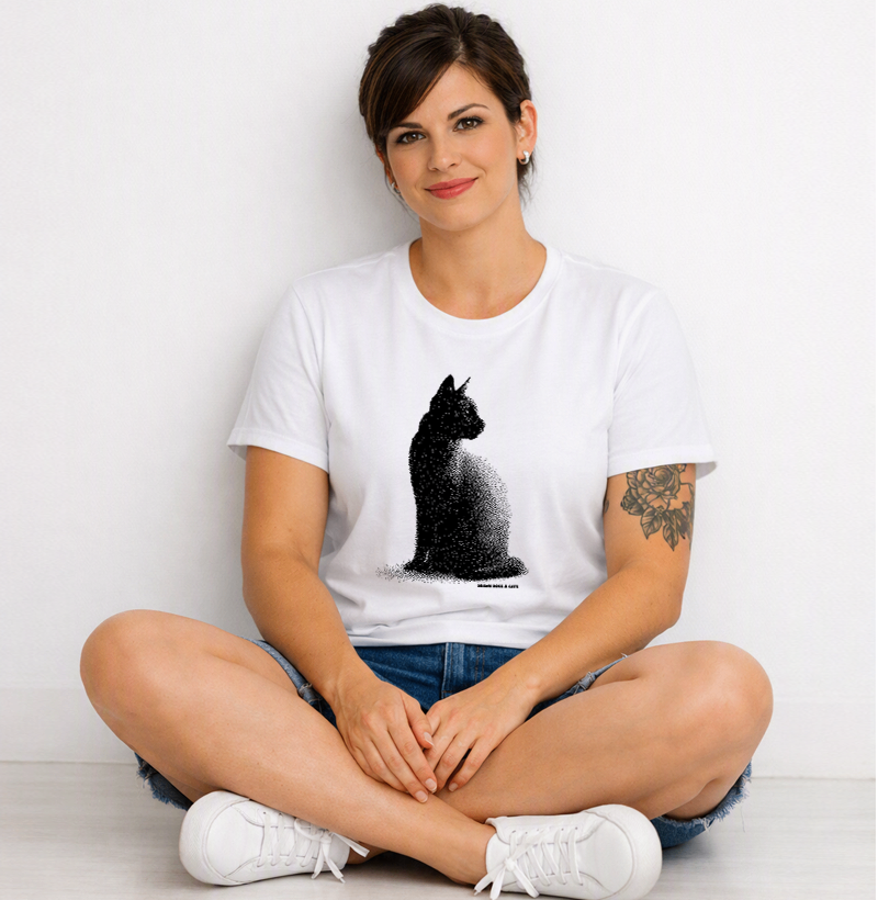 Gato pontilhismo olhando para trás - Imagem 2