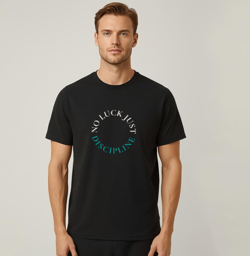 Camiseta No Luck Just Discipline - Imagem 2