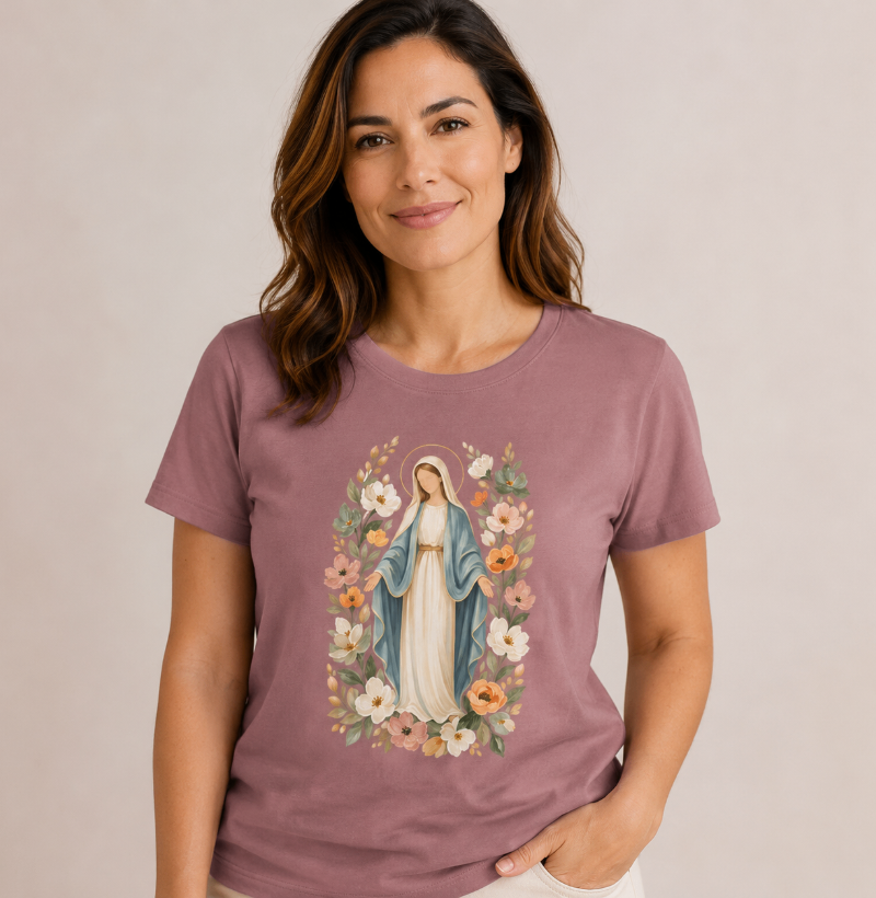 Nossa Senhora das Graças com Flores - Imagem 2