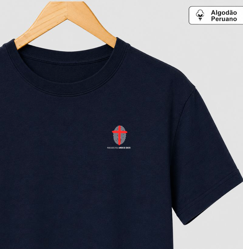 Camiseta Algodão Peruana Marcados pelo amor de Cristo - Imagem 2