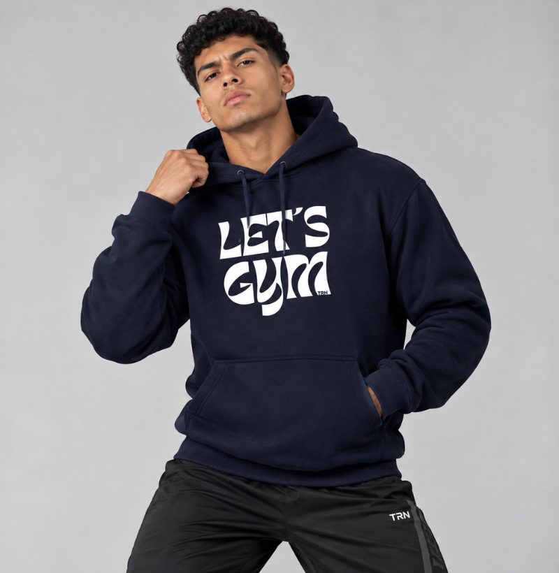 Hoodie Moletom LET'S GYM – TRN | Moletom Fitness com Capuz Premium para Academia - Imagem 4