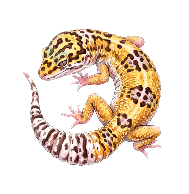 Répteis - Mini - Gecko Leopardo - Oversized - Imagem 2