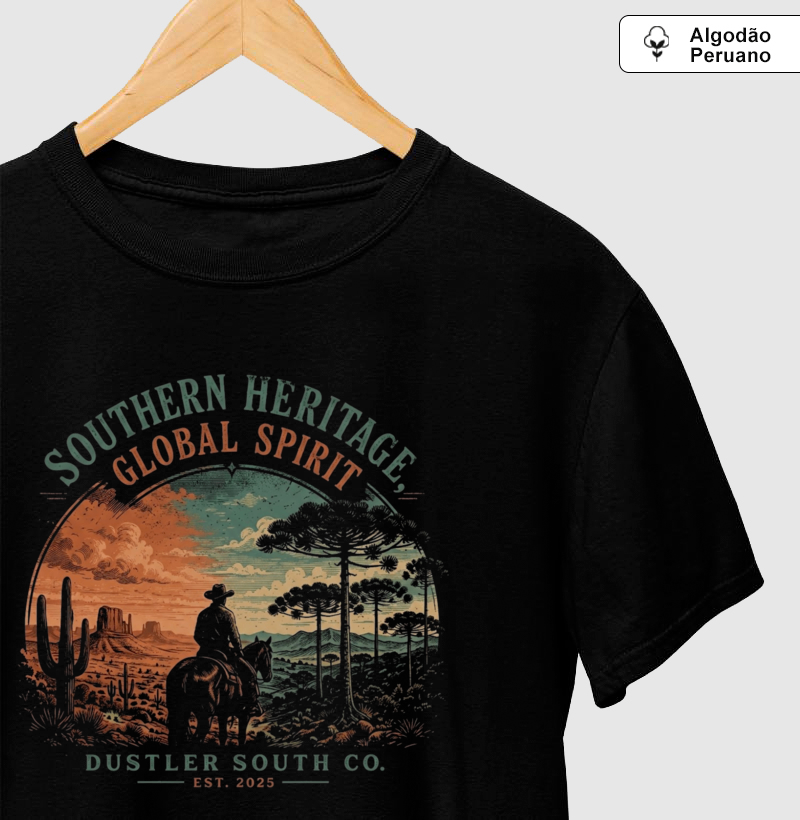 Camiseta Country Masculina  Dustler Southern Heritage Global Spirit - Imagem 2
